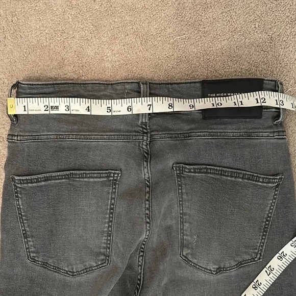 Zara high waisted skinny gray jeans size 6 denim dark gray - Picture 8 of 9
